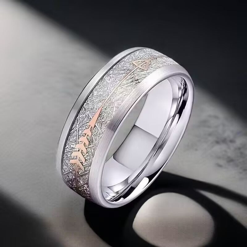 Bague pour homme au design contemporain et texturé