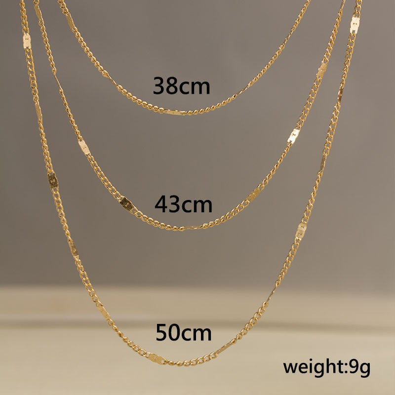 Collier superposé à chaînes fines