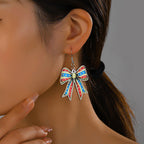 Boucles d'oreilles légères en bois en forme de nœud