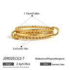 Bague élégante et hypoallergénique pour femme au design tressé
