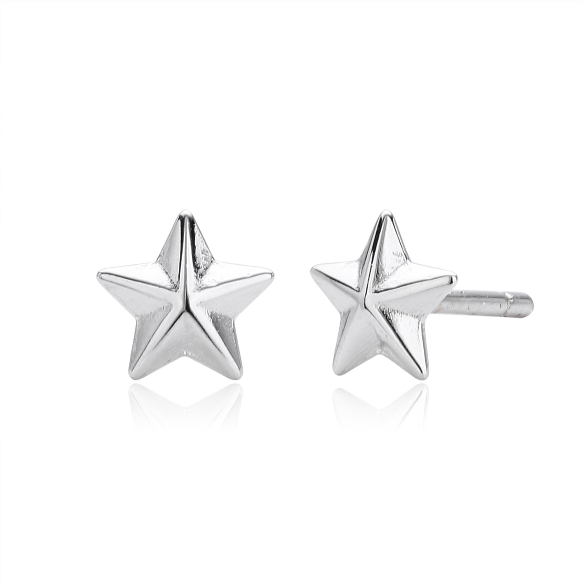 Boucles d'oreilles étoiles en argent sterling 925