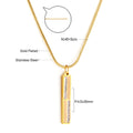 Collier pour femme en acier inoxydable avec pendentif scintillant