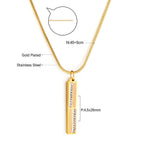 Collier pour femme en acier inoxydable avec pendentif scintillant