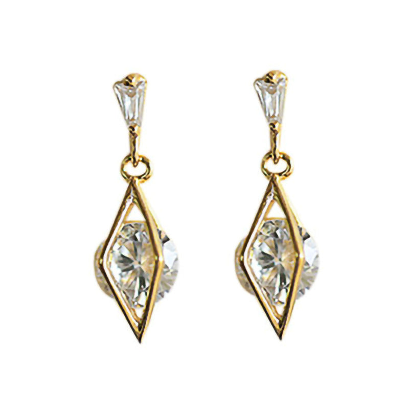 Ohrhänger für Damen mit zeitgenössischem Diamantdesign