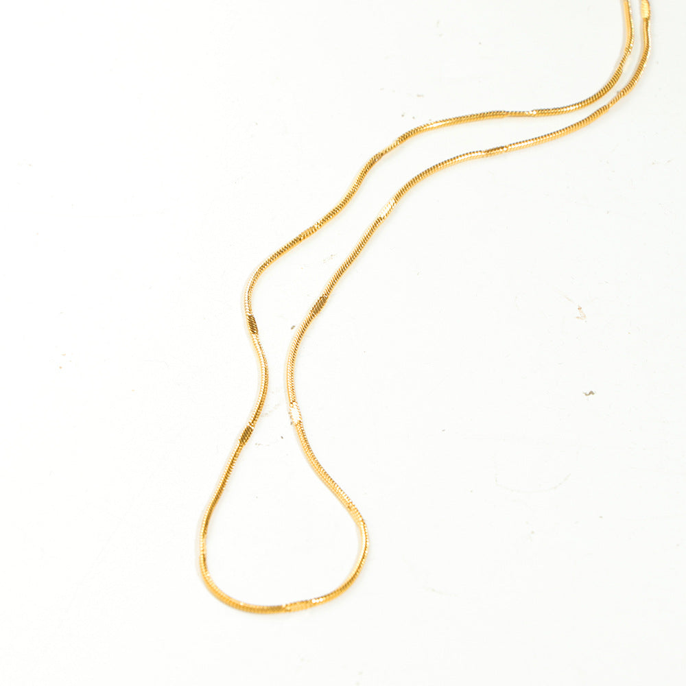 Collier à chaîne ajustable pour femme