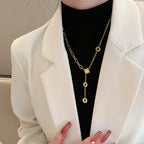 Collier Lariat à plusieurs rangs pour femme