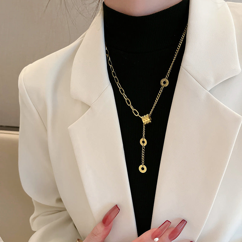 Collier Lariat à plusieurs rangs pour femme