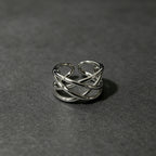 Bague moderne pour femme design ondulé