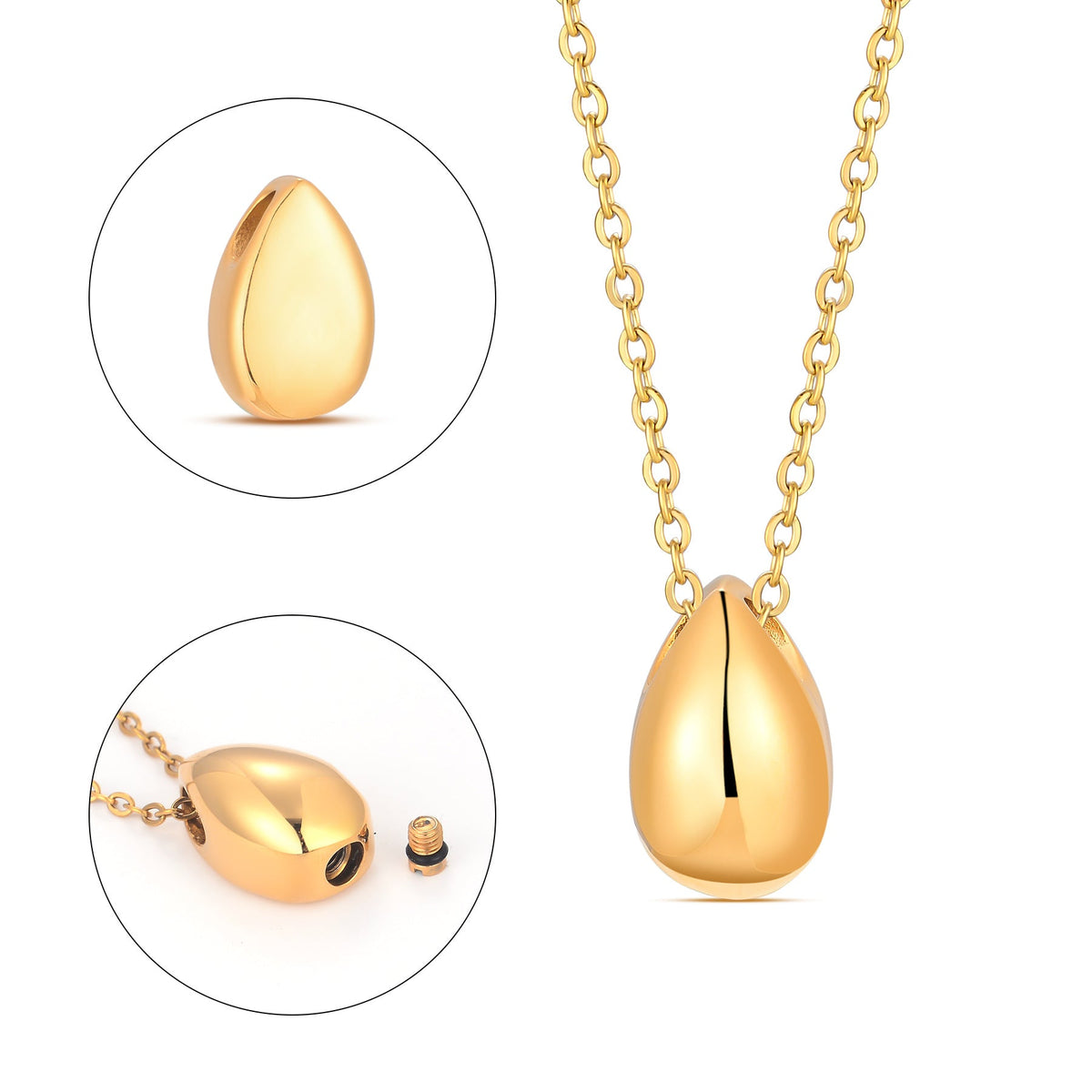 Collier pour femme avec pendentif goutte élégant