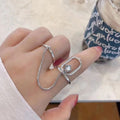 Bague design pour femme avec zircone