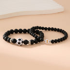 Ensemble de bracelets pour femme inspiré du football