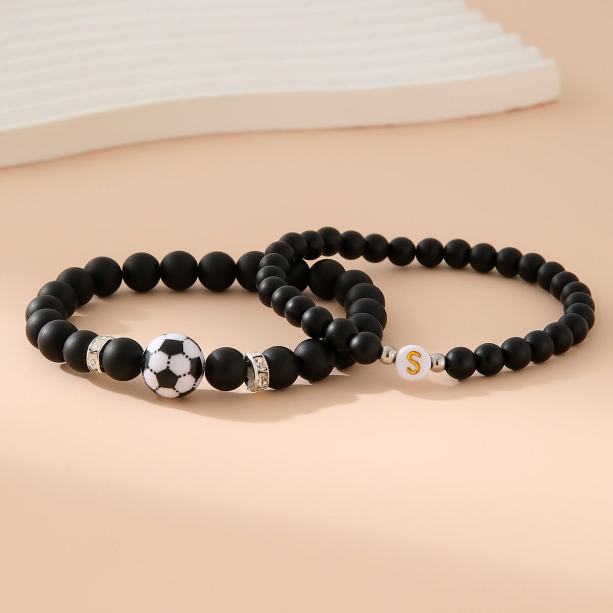 Ensemble de bracelets pour femme inspiré du football