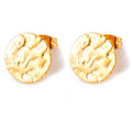 Clous d'oreilles pour femme design rond texturé