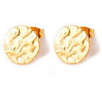 Clous d'oreilles pour femme design rond texturé