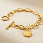 Bracelet à maillons pour femme avec pendentif unique