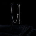 Collier en Y élégant avec pendentif étincelant