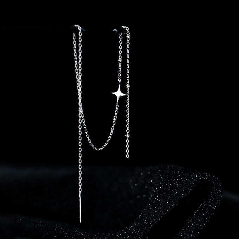 Collier en Y élégant avec pendentif étincelant