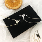 Collier femme avec motif féerique et étoilé