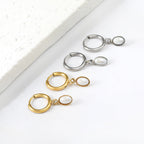 Boucles d'oreilles pendantes pour femme avec pendentif perle élégant