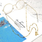 Chaîne de lunettes en métal argenté
