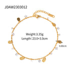 Bracelet pour femme avec cristaux étincelants et pendentifs gouttes