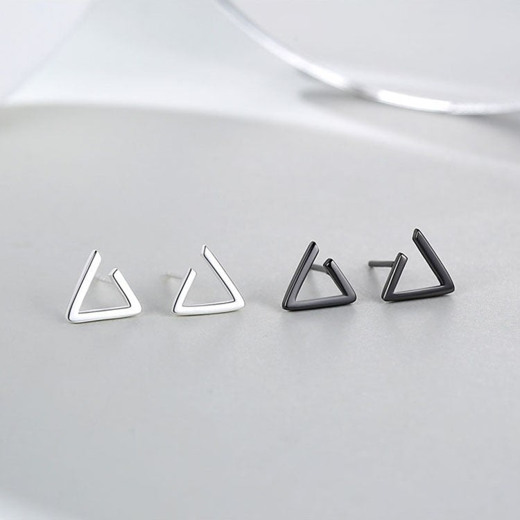 Clous d'oreilles géométriques pour femme