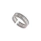 Bague ouverte pour femme au design incurvé et accent minimaliste