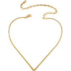 Collier choker pour femme au design en V moderne
