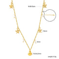 Collier pour femme avec pendentifs coquillages et étoiles