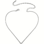 Collier choker pour femme au design en V moderne