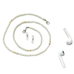 Collier de perles tendance avec accents dorés