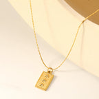 Collier pour femme avec pendentif cœur et fermoir réglable