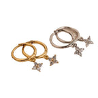 Boucles d'oreilles pendantes pour femme avec cristaux étincelants