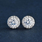 Ensemble de boucles d'oreilles délicates avec zircons étincelants