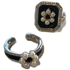 Bague vintage à perles