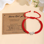 Bracelet d'amitié pour femme avec pendentif cheval