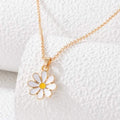 Collier pour femme avec pendentif marguerite