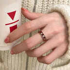 Bague pour femme au design floral avec dorure