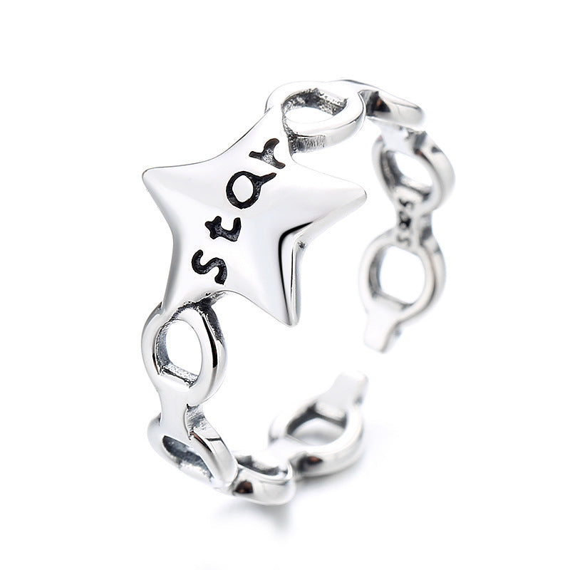Bague pour femme motif étoile