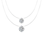 Collier élégant pour femme avec pendentif en zircon étincelant