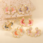 Ohrclips für Damen mit floralem Design