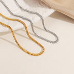 Collier classique à maillons gourmette pour femme