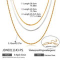 Collier multi-rangs pour femme en acier inoxydable hypoallergénique