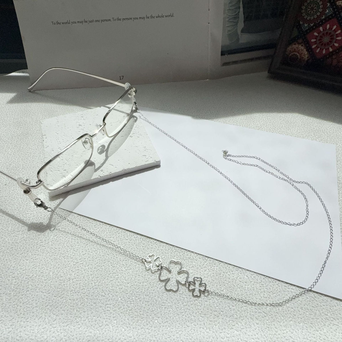 Collier pendentif floral bohème