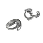 Bague ouverte en argent pour femme avec design créatif