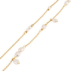 Collier pour femme avec accents de perles délicats et longueur réglable