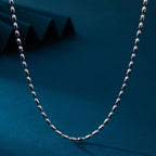 Collier pour femme en argent sterling 925 à maillons ovales