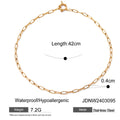 Collier pour femme en acier inoxydable hypoallergénique