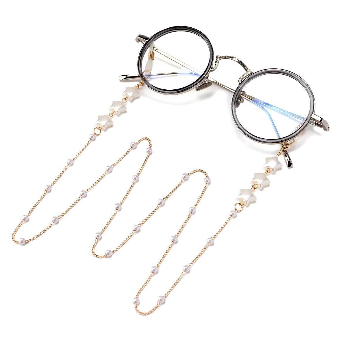 Chaîne de lunettes à breloques étoiles