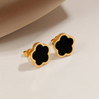 Boucles d'oreilles pour femme inspirées des fleurs en nacre